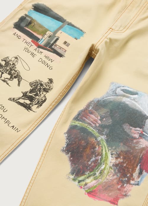 laydown detail image of Just Like It Began Painters Pant