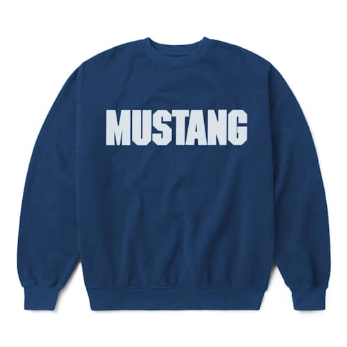 laydown image of Mustang Crewneck