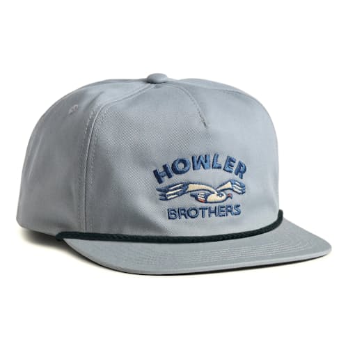 laydown image of Lone Gull Snapback Hat