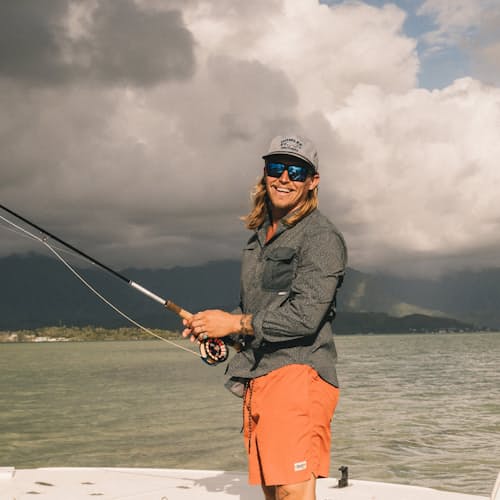 lifestyle image of Lone Gull Snapback Hat