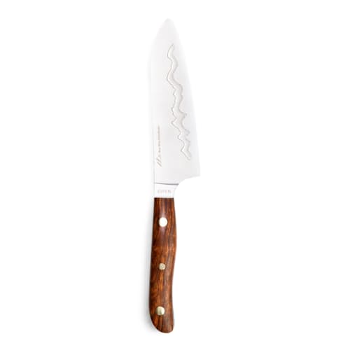 lifestyle image of 7" Teton Edge Santoku Chef Knife