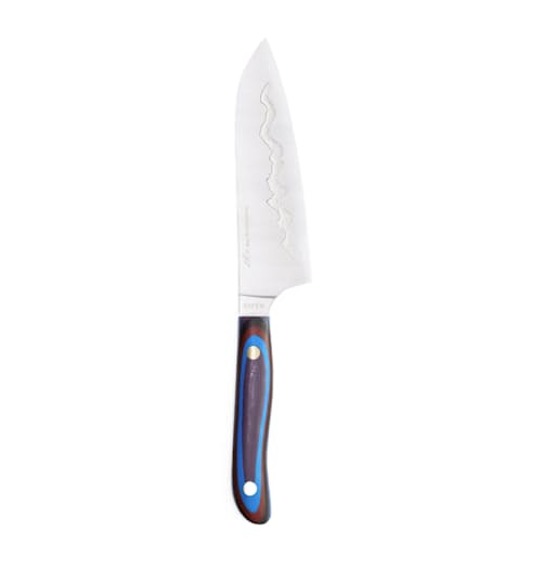 laydown image of 7" Teton Edge Santoku Chef Knife