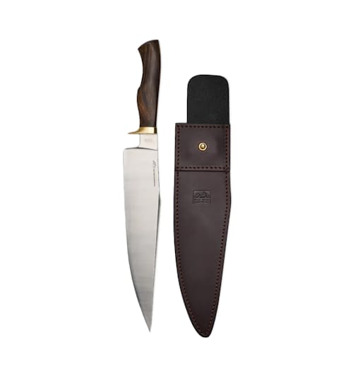 laydown image of The Yellowstone BBQ Chef Knife