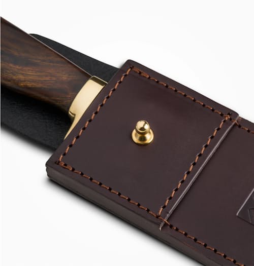 laydown detail image of The Yellowstone BBQ Chef Knife