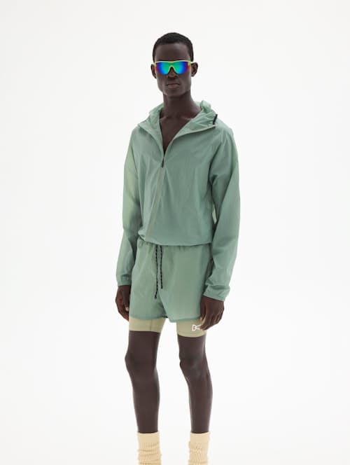 on model image of Ultralight DWR Wind Jacket