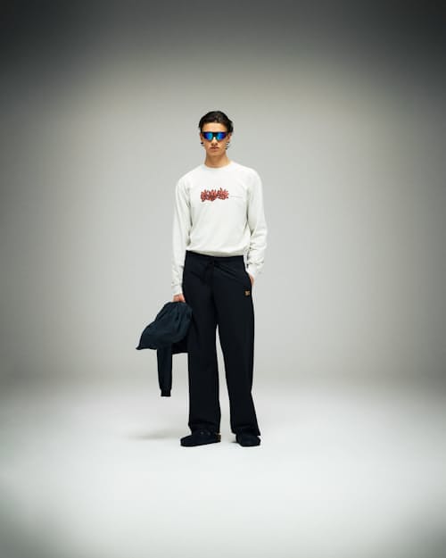 on model image of California Long Sleeve T-Shirt