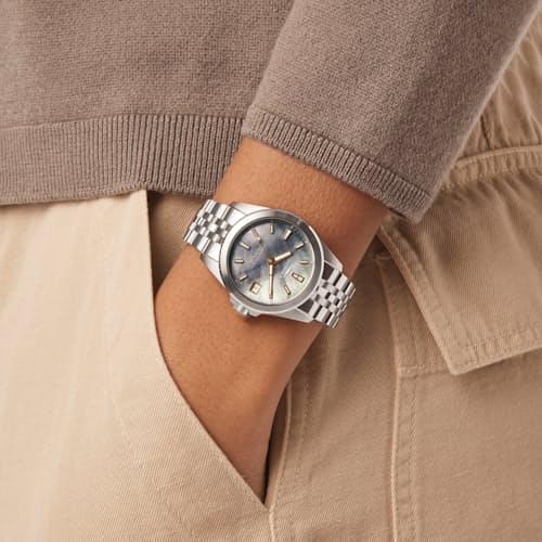 on model image of 36mm Shinola Monster Watch