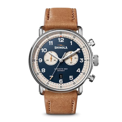 laydown image of Canfield Model c56 2 Eye Chrono 43mm Watch