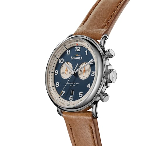 laydown detail image of Canfield Model c56 2 Eye Chrono 43mm Watch