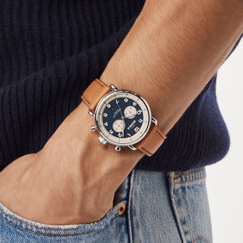 lifestyle image of Canfield Model c56 2 Eye Chrono 43mm Watch