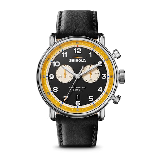 laydown image of Canfield Model c56 2 Eye Chrono 43mm Watch