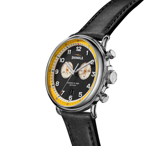 laydown detail image of Canfield Model c56 2 Eye Chrono 43mm Watch