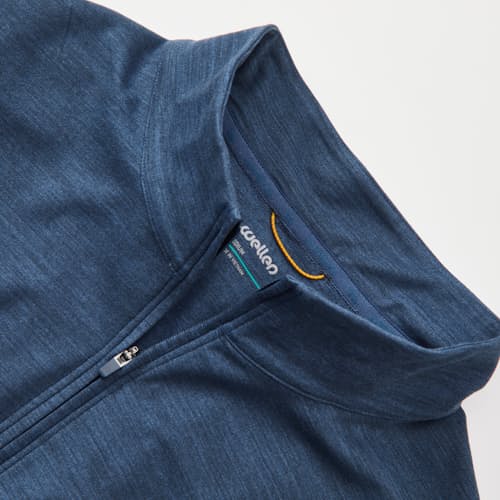 laydown detail image of Wellknit Half Zip