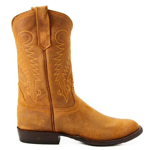 laydown image of The Waxy Kudu Roper Boot by Rios
