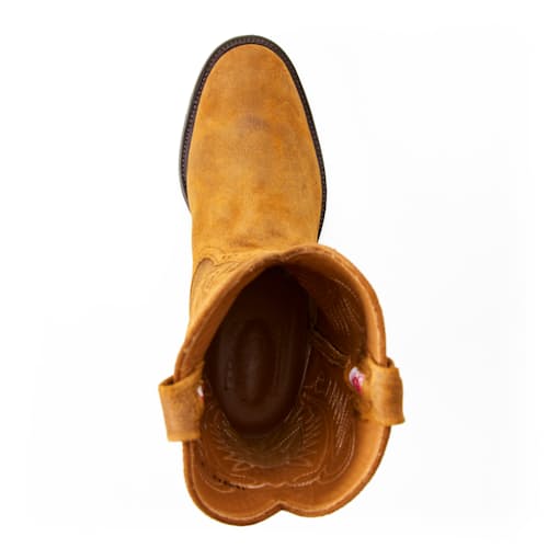 laydown image of The Waxy Kudu Roper Boot by Rios