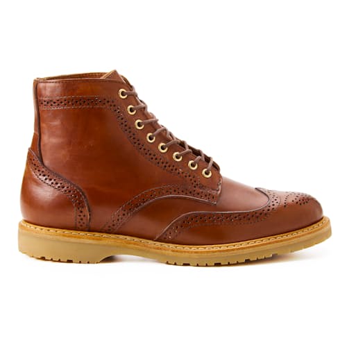 laydown image of Wingtip Brogue Boot