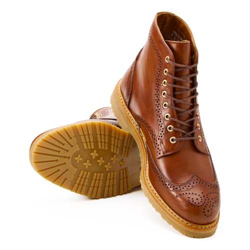 laydown image of Wingtip Brogue Boot