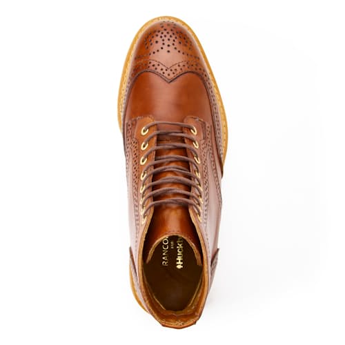 laydown image of Wingtip Brogue Boot