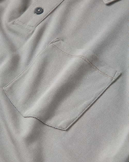 laydown detail image of 72-Hour Merino Pique Polo