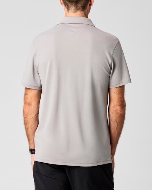 lifestyle image of 72-Hour Merino Pique Polo