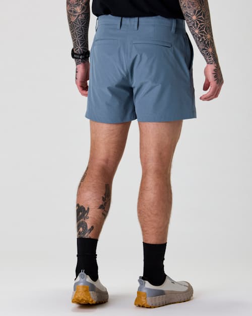 on model image of Equator Hybrid Short - 5"