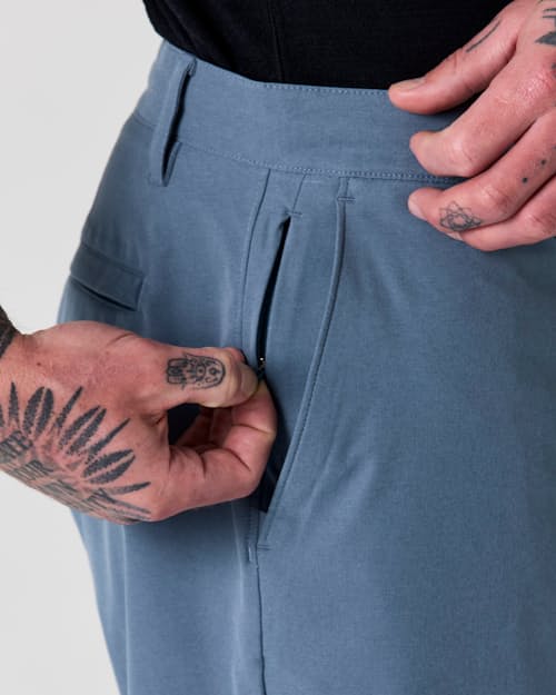 on model image of Equator Hybrid Short - 7"