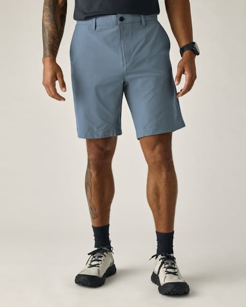 on model image of Equator Hybrid Short - 9"