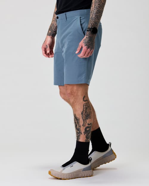 on model image of Equator Hybrid Short - 9"