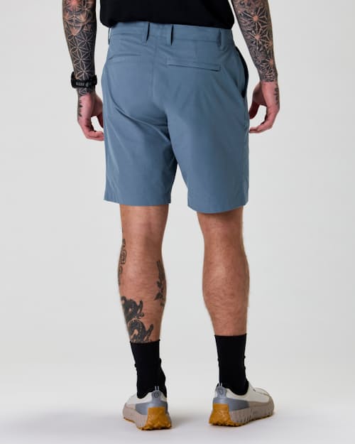 on model image of Equator Hybrid Short - 9"