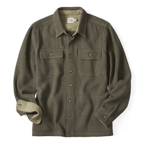 laydown image of Waffle Overshirt