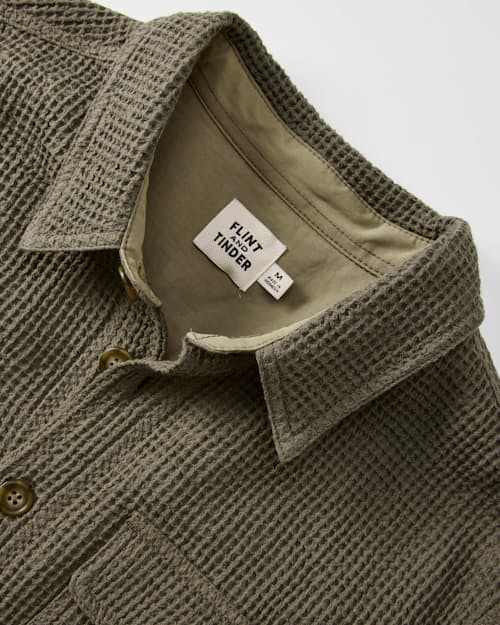 laydown detail image of Waffle Overshirt