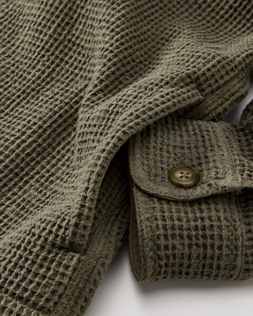 laydown detail image of Waffle Overshirt