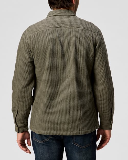 on model image of Waffle Overshirt