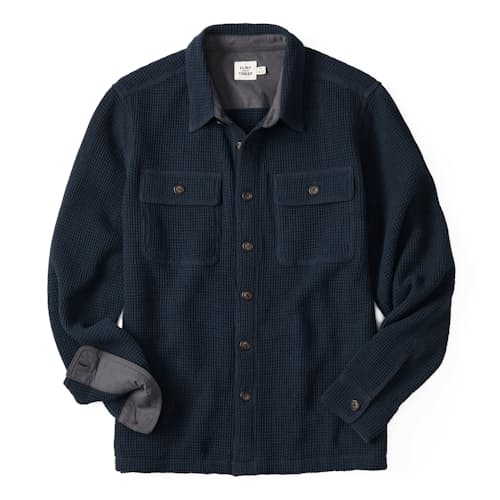 laydown image of Waffle Overshirt