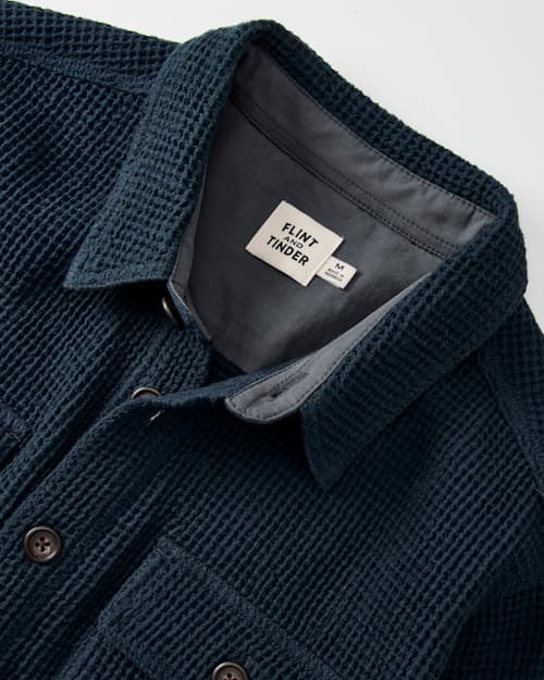 laydown detail image of Waffle Overshirt