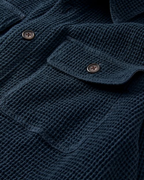 laydown detail image of Waffle Overshirt