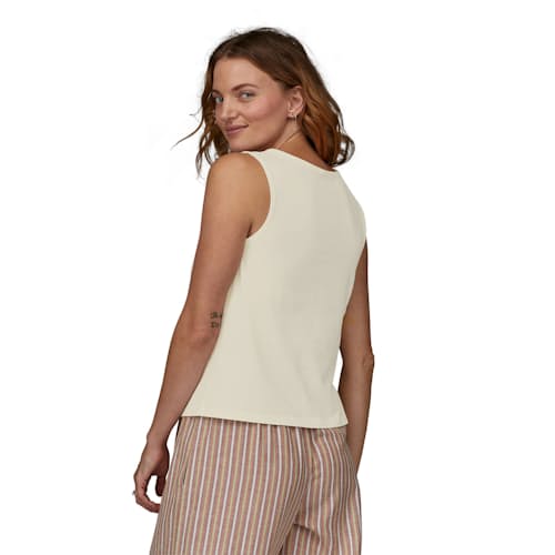 on model image of Women's Organic Cotton Tank