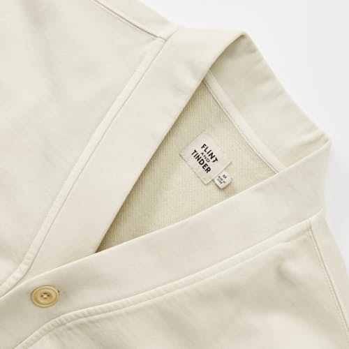 lifestyle image of Midweight Terry Cardigan
