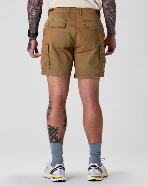 on model image of 365 Cargo Short - 7"