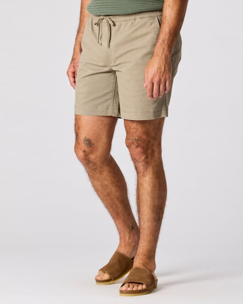 on model image of 365 Pull-On Short - 7"
