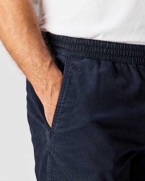 on model image of 365 Drawstring Short - 7"