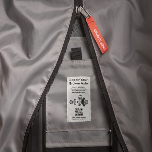 laydown detail image of Black Hole Wheeled Duffel - 40L