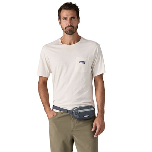 on model image of Terravia Mini Hip Pack Sling