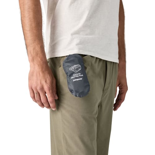 on model image of Terravia Mini Hip Pack Sling