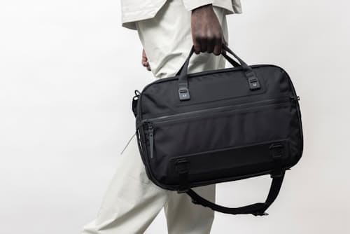 on model image of Forge SB Briefcase - 20L