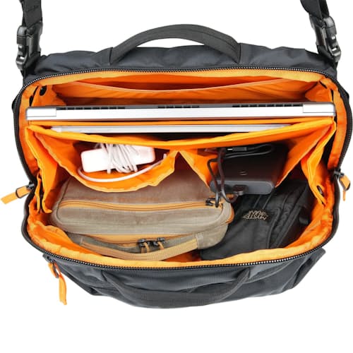 laydown detail image of District Pro Laptop Briefcase - 17L