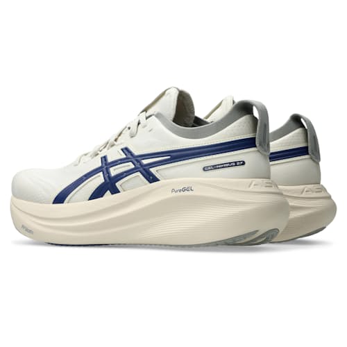 laydown image of Gel Nimbus 27 ATC Running Sneaker