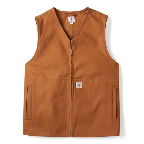 laydown image of 12oz Cotton Duck Canvas Easy Vest