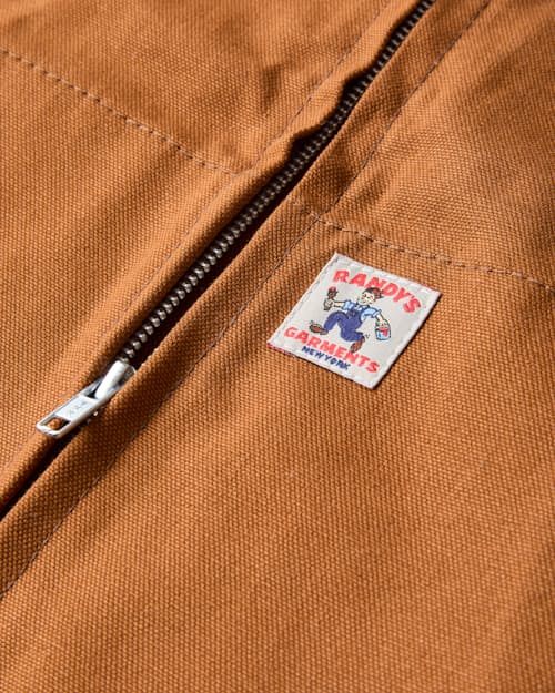 laydown detail image of 12oz Cotton Duck Canvas Easy Vest