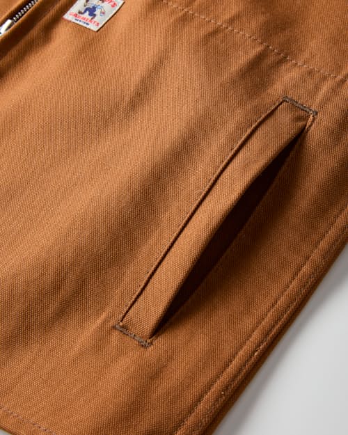 laydown detail image of 12oz Cotton Duck Canvas Easy Vest